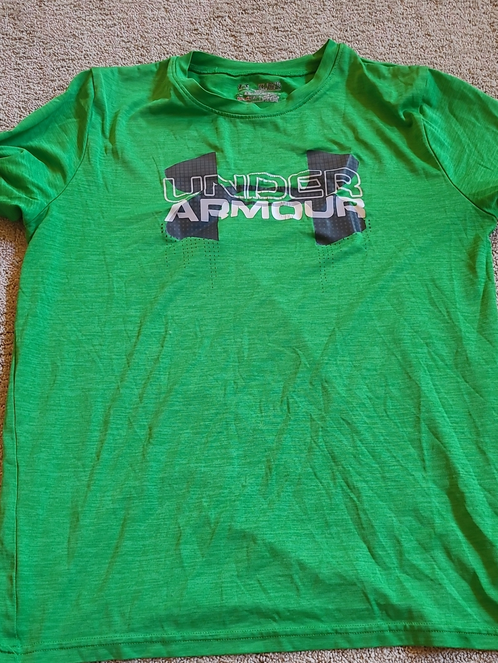 Under Armour Bright Green Logo Short Sleeve Tee